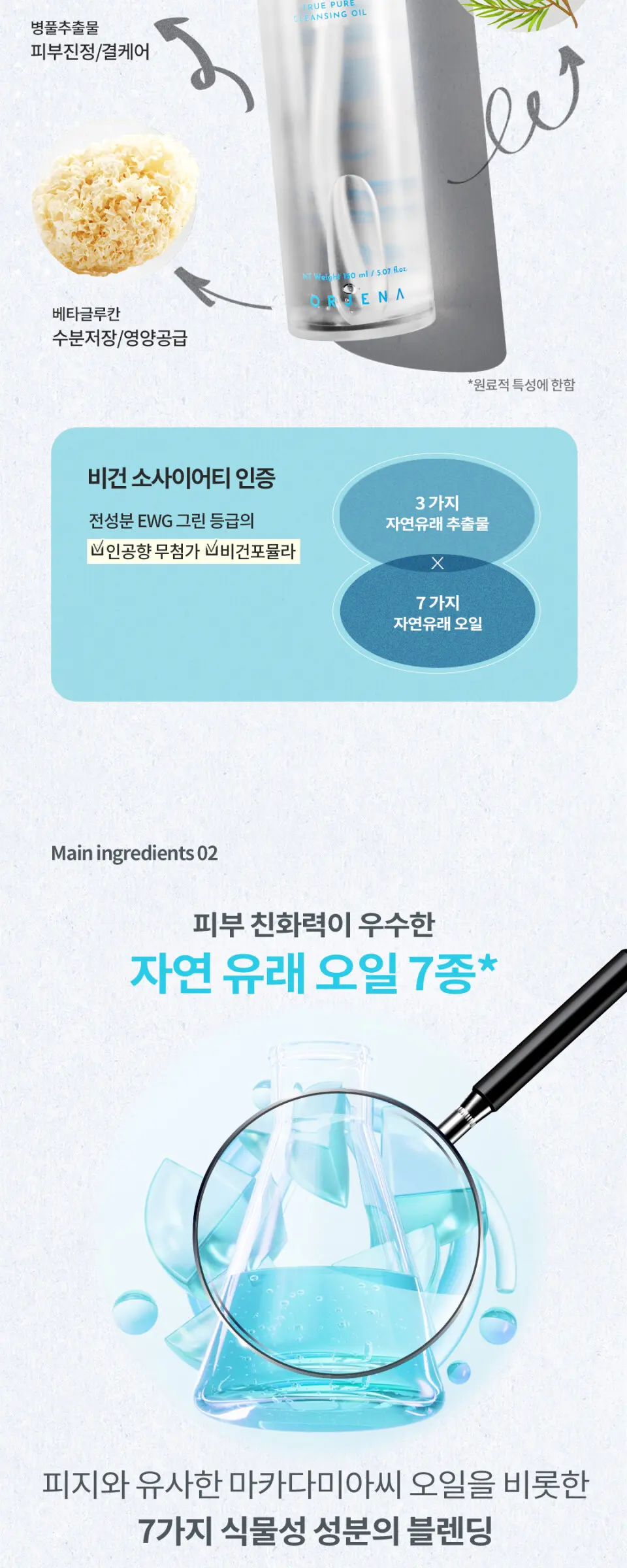 오르제나 트루 퓨어 클렌징 오일 150ml Detail