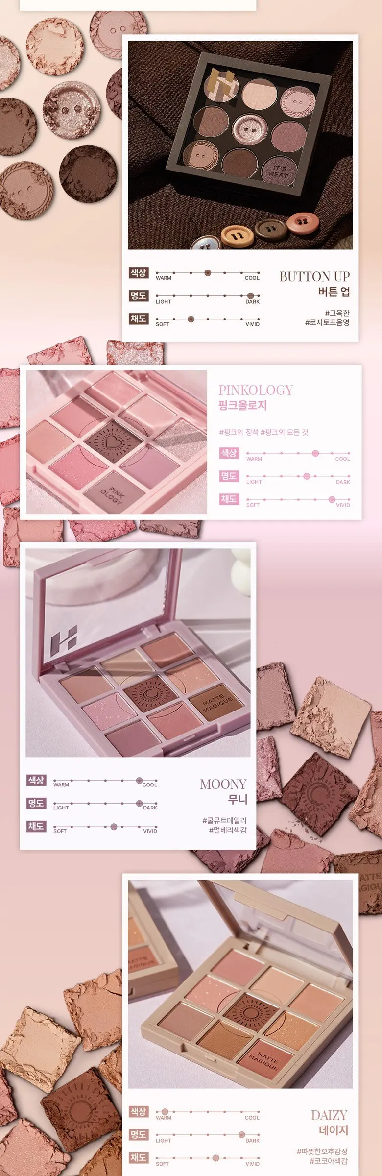 홀리카홀리카 마이페이브 무드 아이 팔레트, 15 유자시트러스티, 1개 Detail