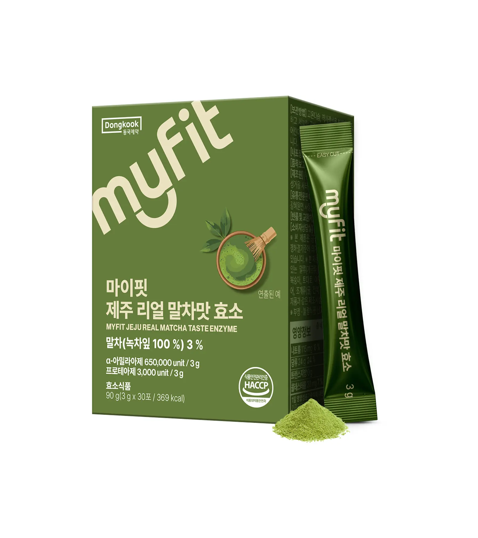 MyFit Jeju Real Matcha Taste Enzyme 3g*30sticks
