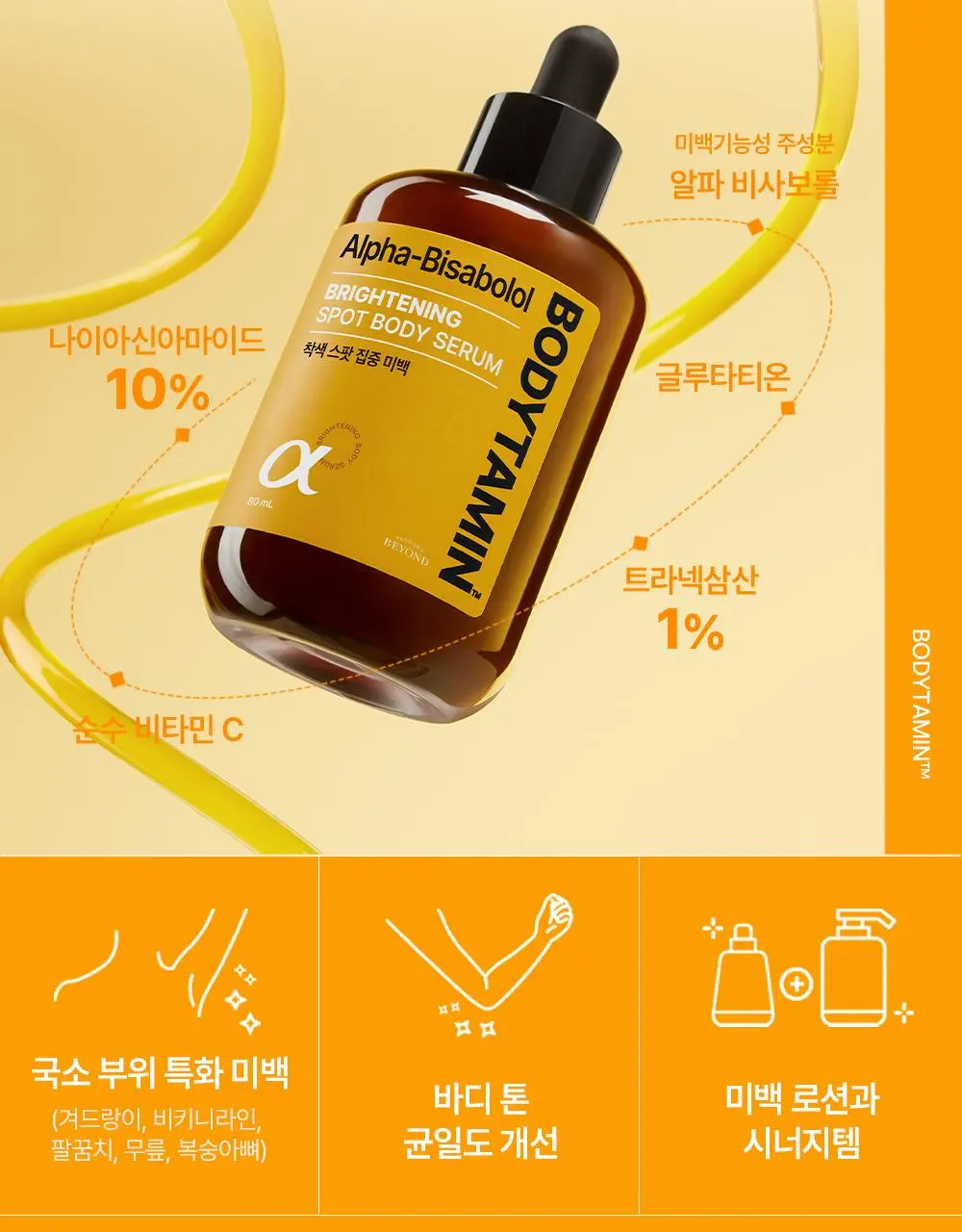 [2주착색미백] 비욘드 바디타민 바디 세럼 80ml | 올리브영 Detail