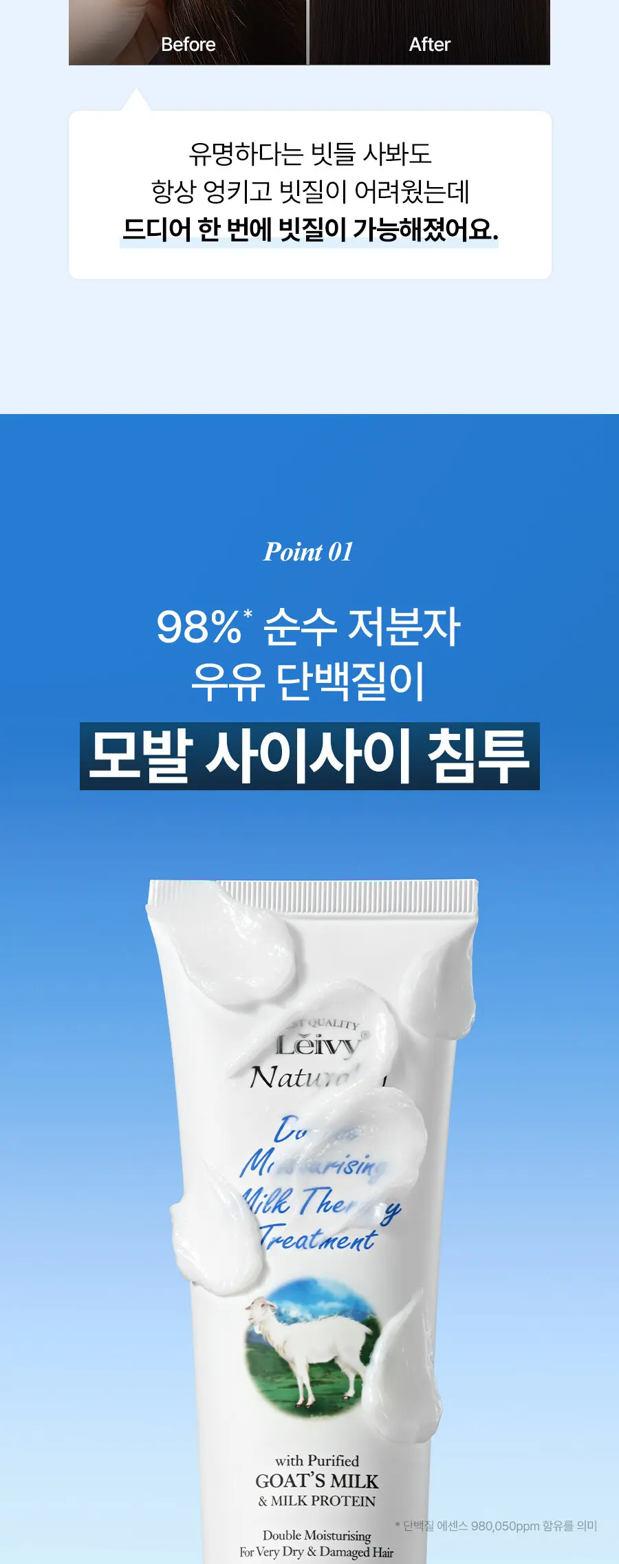 산양유 밀크테라피 트리트먼트 220ml Detail