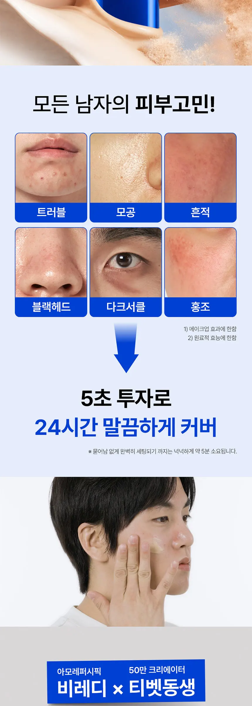 트루톤 커버로션 24H롱웨어 SPF50+ PA+++ 40ml (밝은 피부용 / 어두운 피부용) Detail