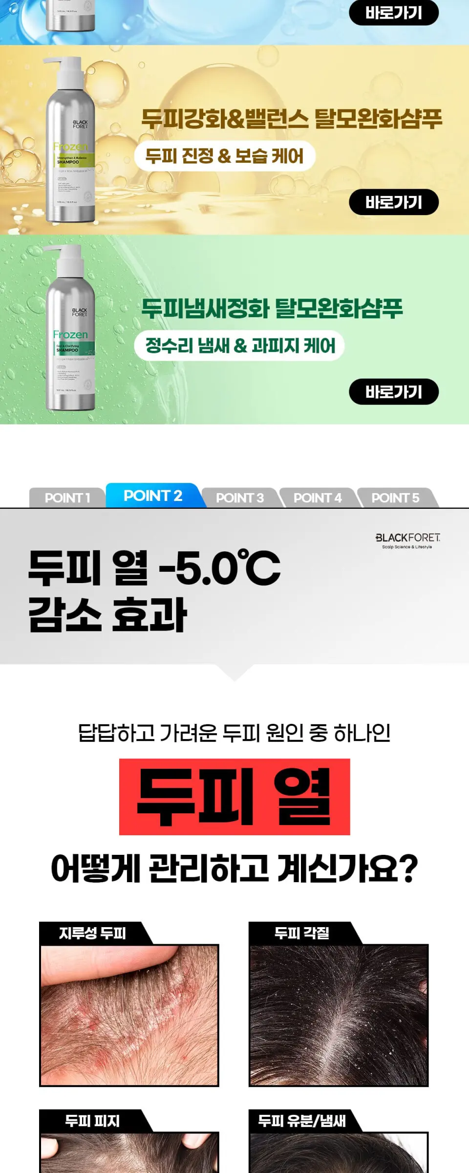 블랙포레 쿨&딥클린 샴푸 250ml Detail