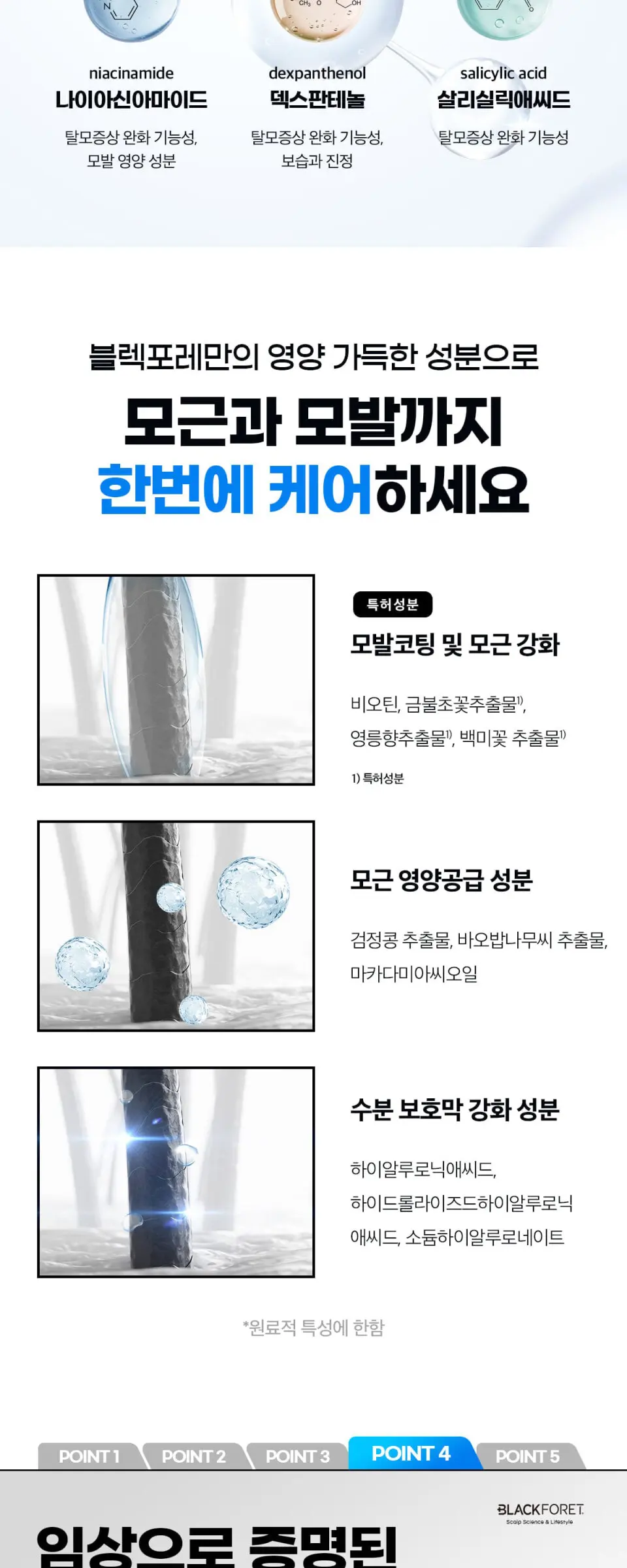 블랙포레 쿨&딥클린 샴푸 250ml Detail