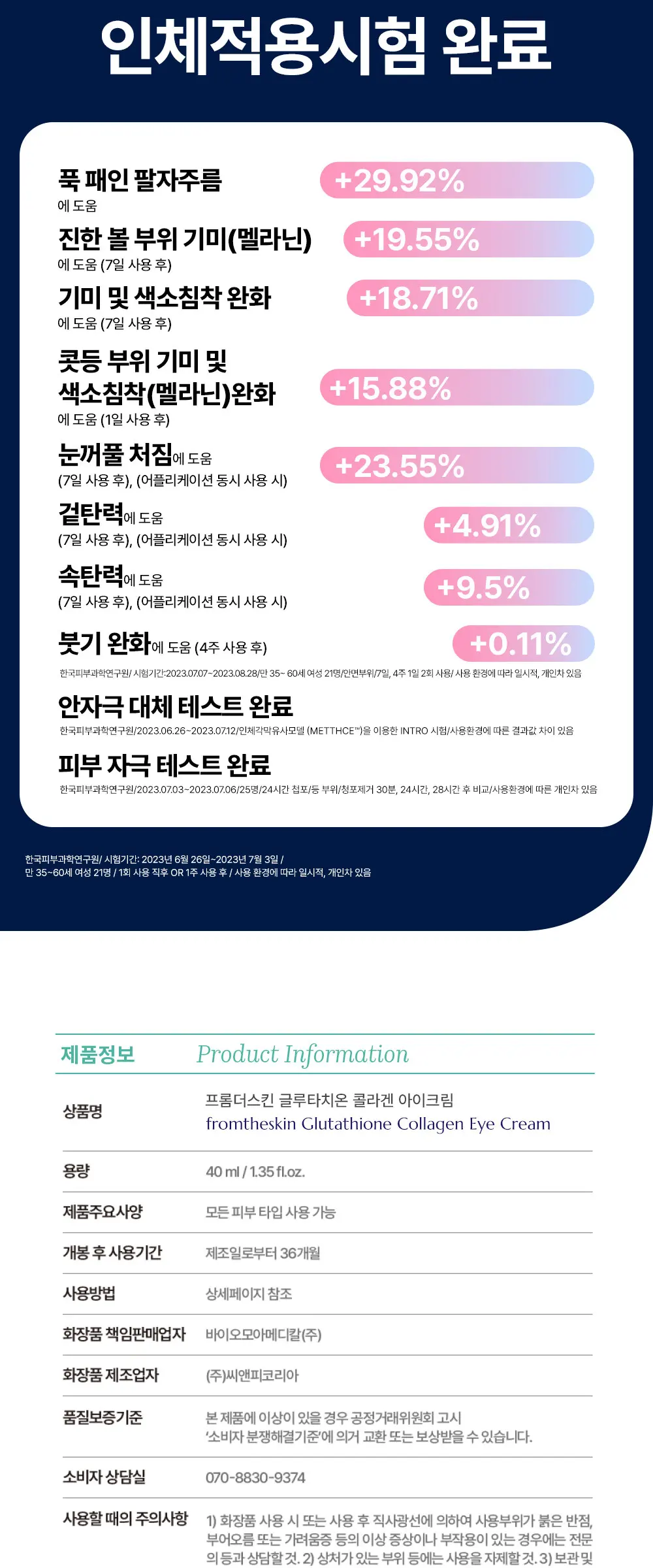 글루타치온 콜라겐 아이 크림 40ml Detail