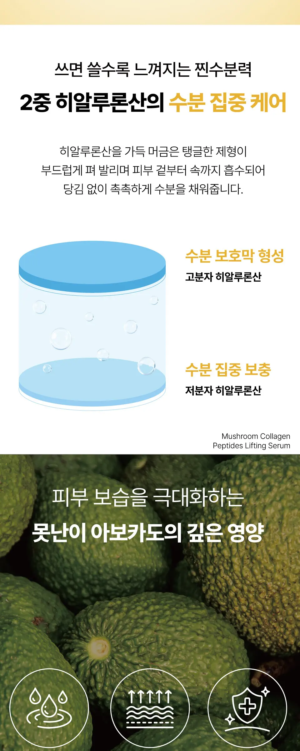 머쉬룸 콜라겐 펩타이드 리프팅 세럼 50ml Detail