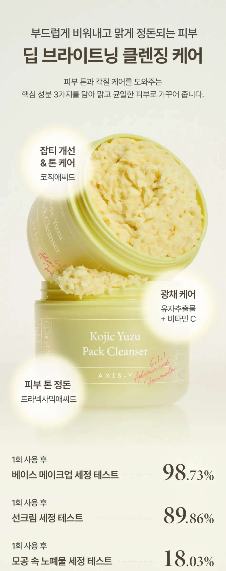 코직 유자 팩 클렌저 60g Detail