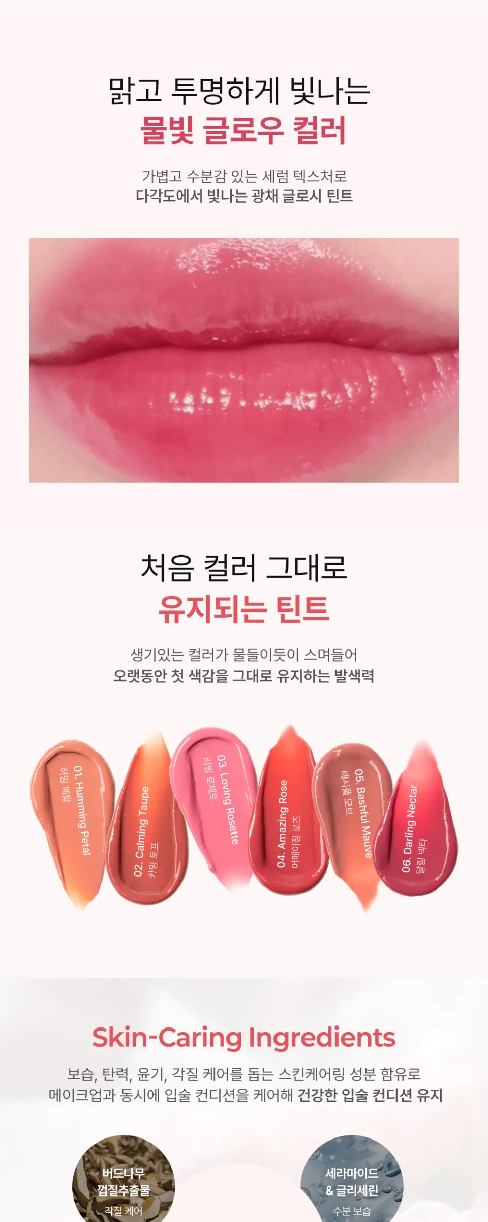 에버 글로우 글로스 립 틴트 6color 3.2g Detail