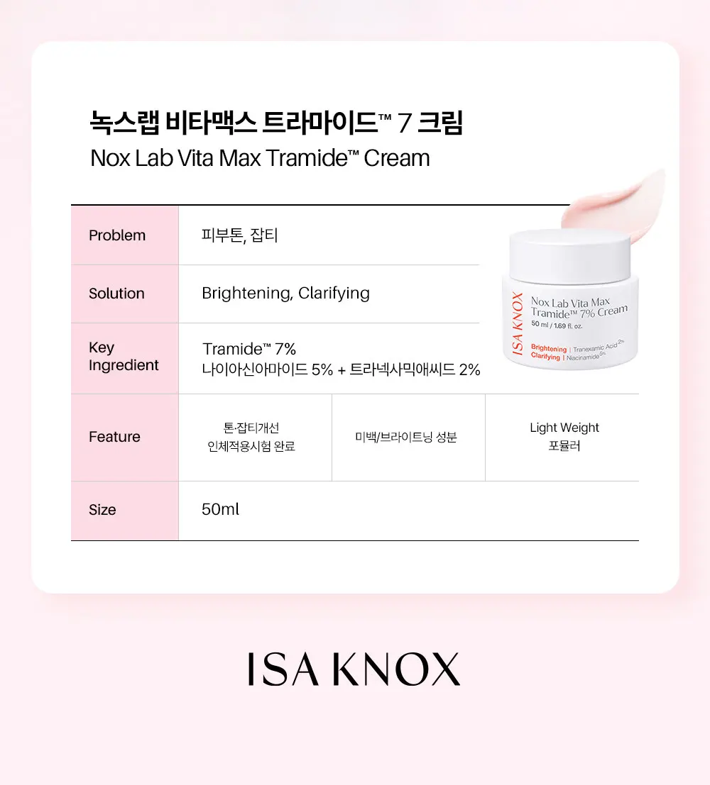 녹스랩 비타맥스 트라마이드 7 크림 50ml Detail