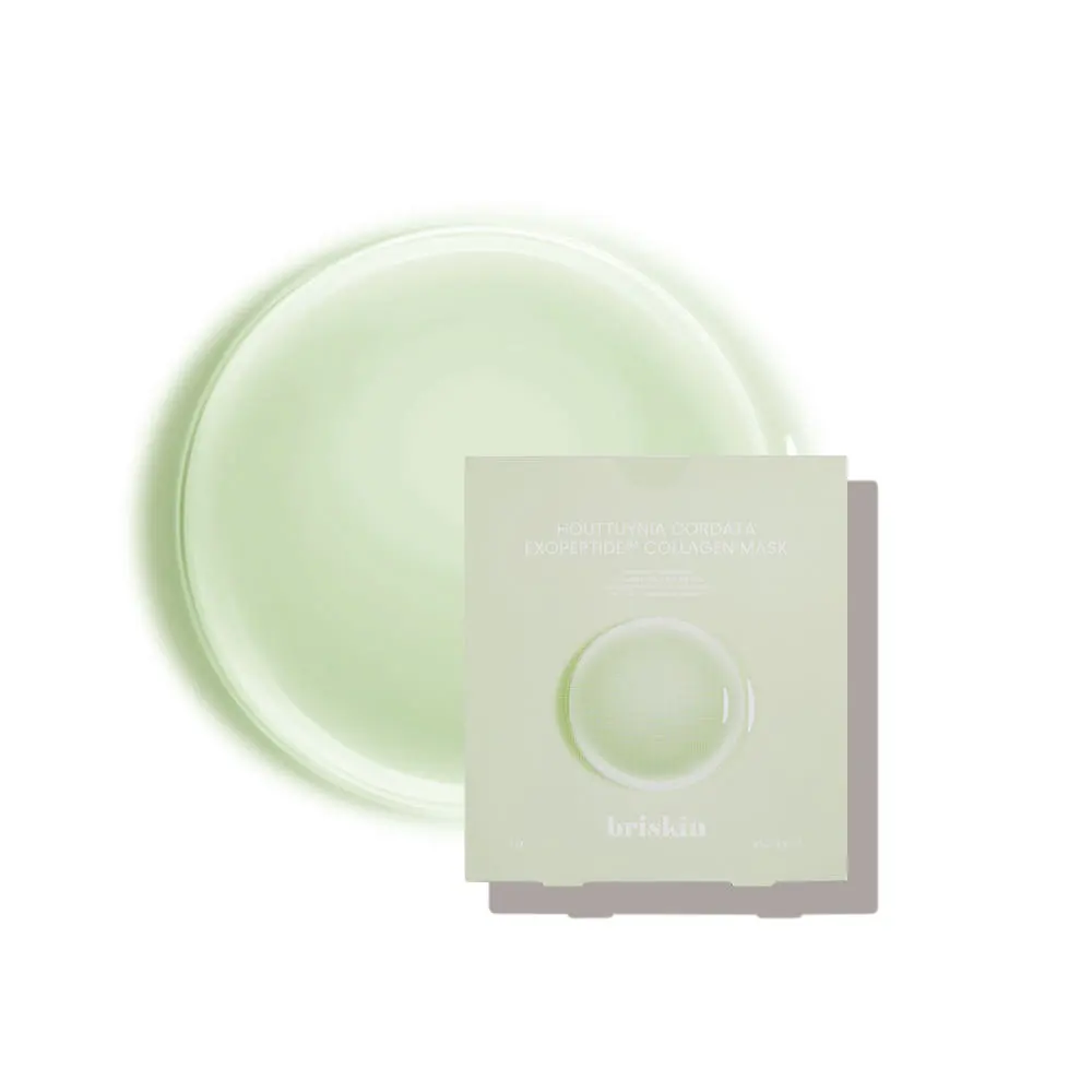briskin Houttuynia Cordata Exopeptide Collagen Mask 40g × 5 Sheets