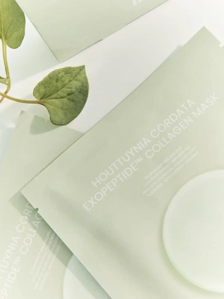briskin Houttuynia Cordata Exopeptide Collagen Mask 40g × 5 Sheets