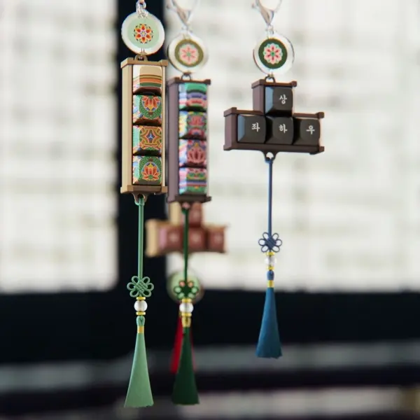 K-Heritage Dancheong Keycap Keyring (Dancheong, Goryeo Celadon)