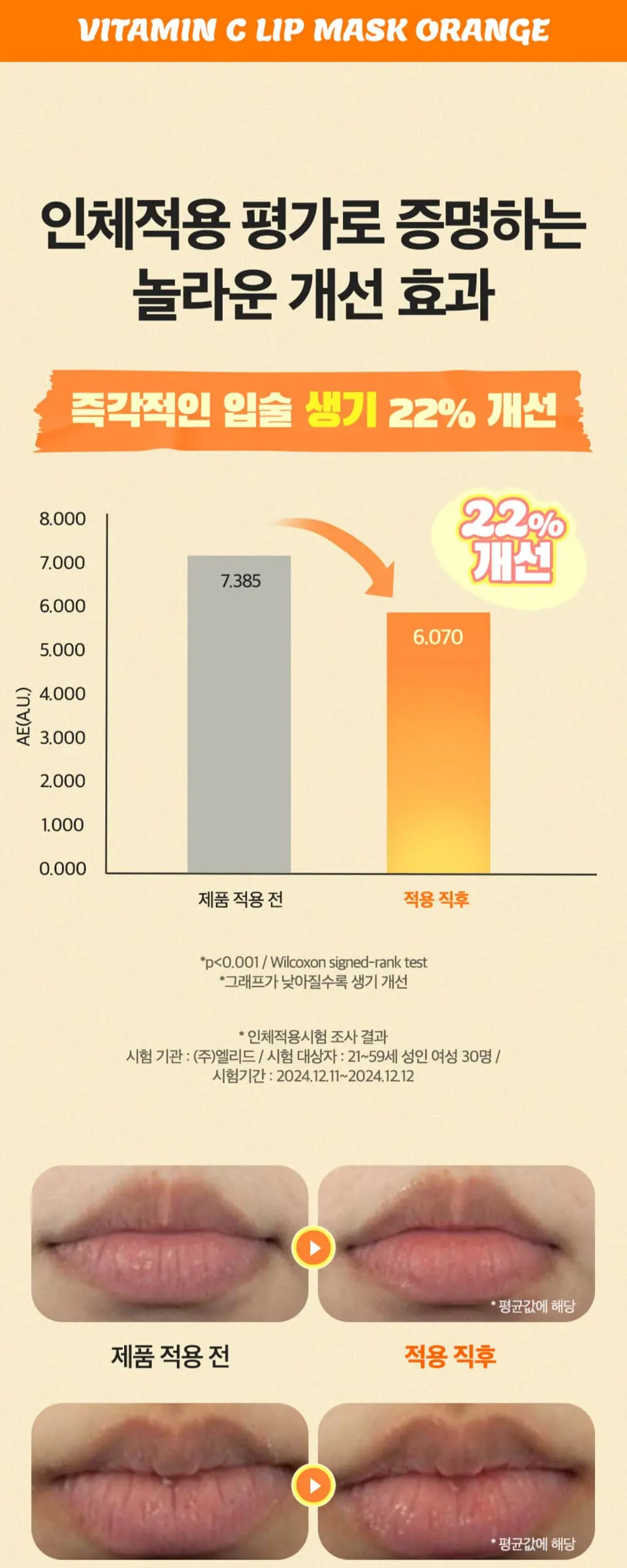 비타민C 립 마스크 오렌지 Detail