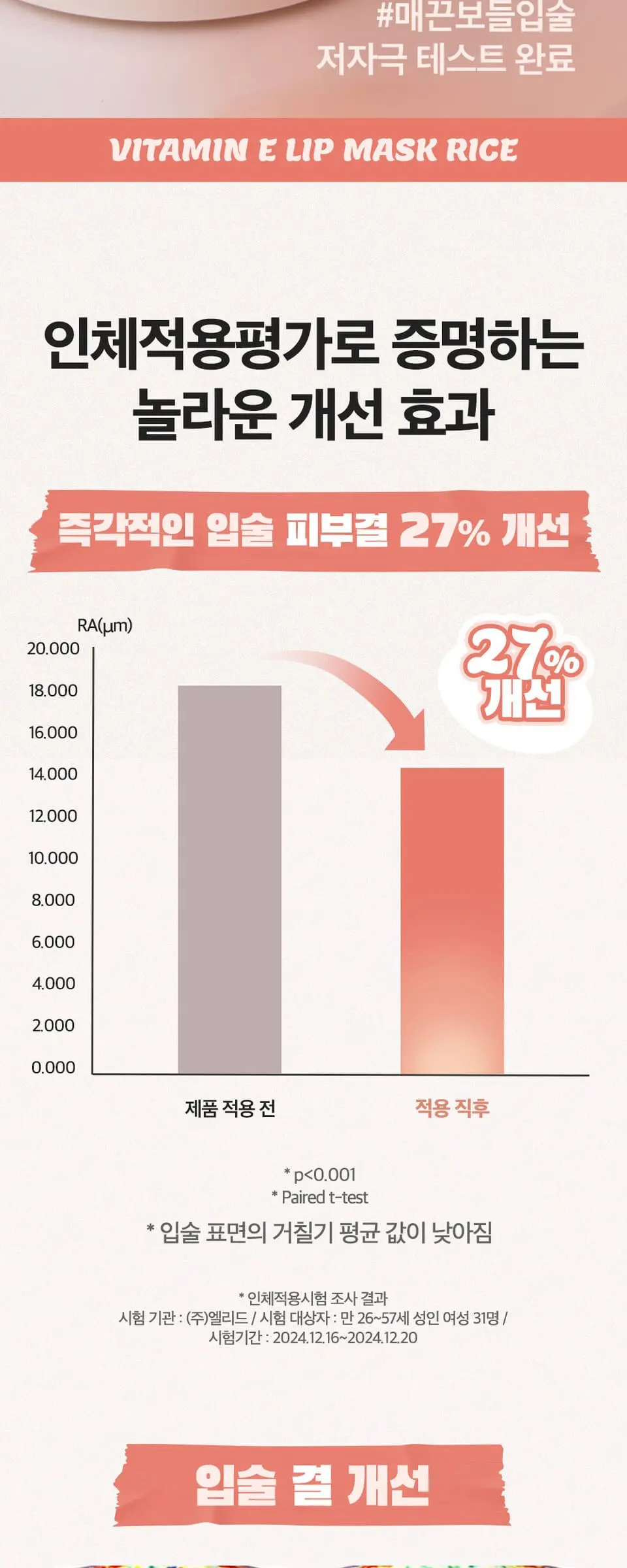 비타민E 립 마스크 라이스 Detail
