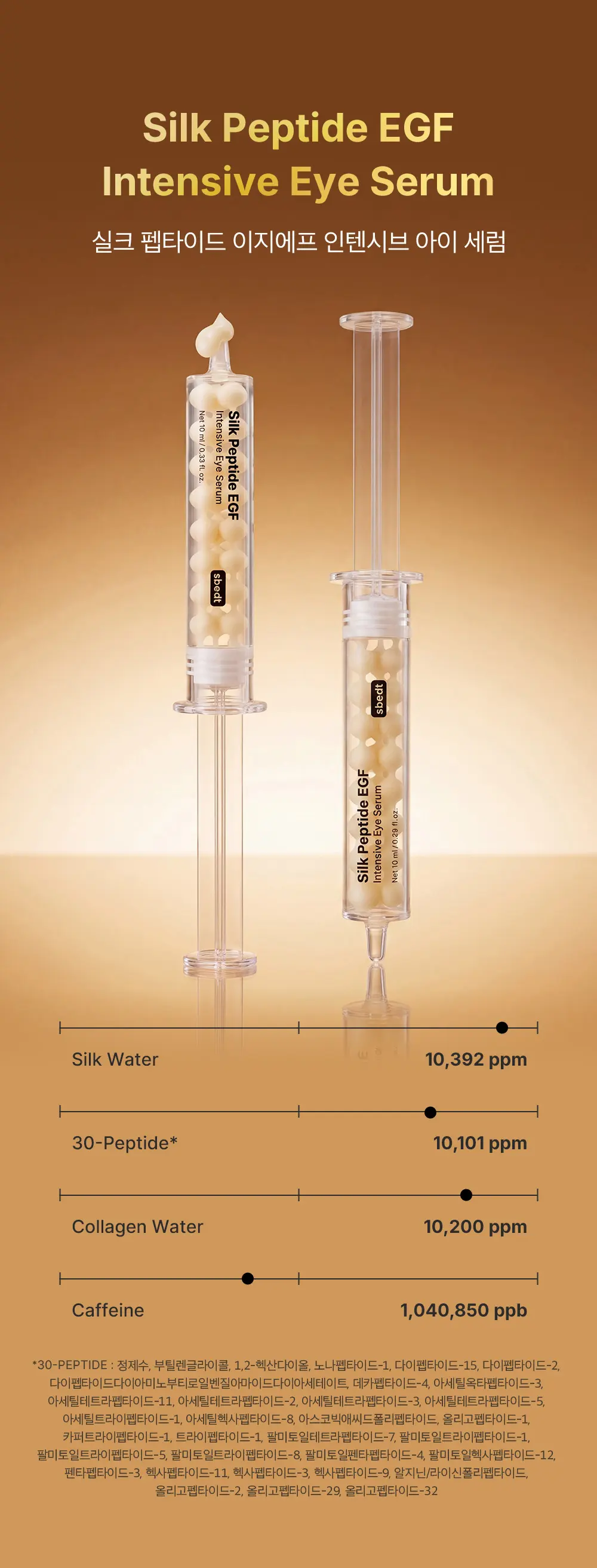 실크펩타이드 EGF 인텐시브 아이세럼 10ml Detail