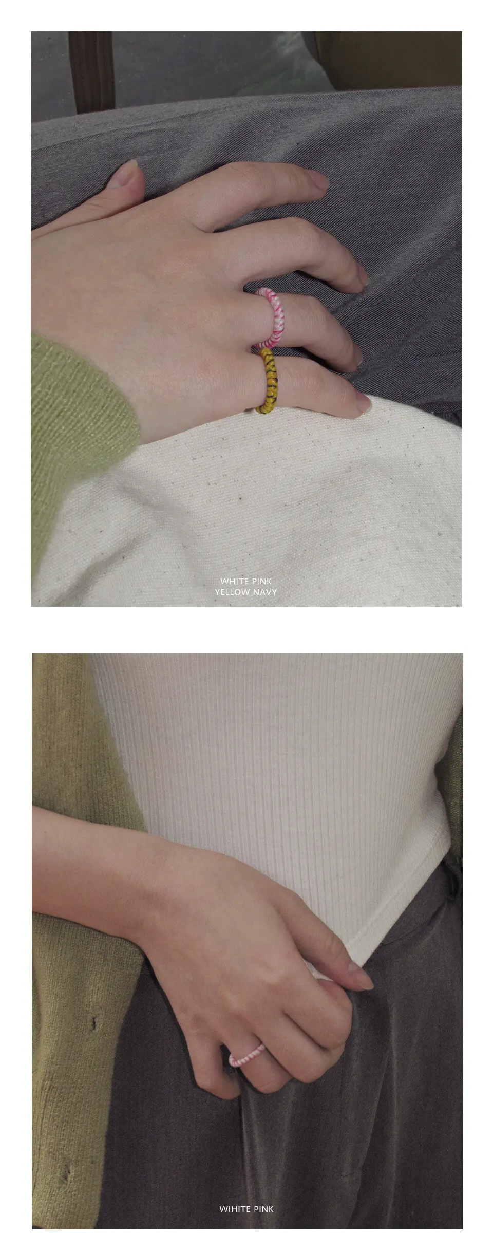 Paraffin Ring Mix 파라핀 믹스 반지 Detail