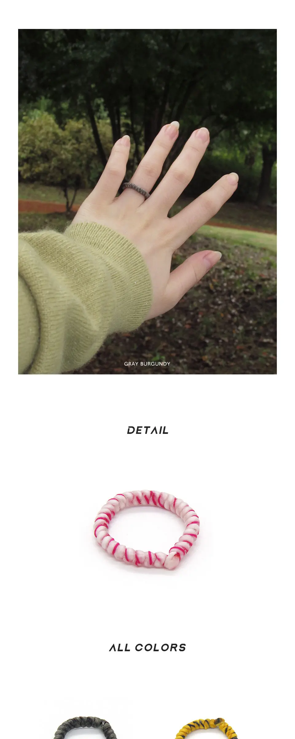 Paraffin Ring Mix 파라핀 믹스 반지 Detail