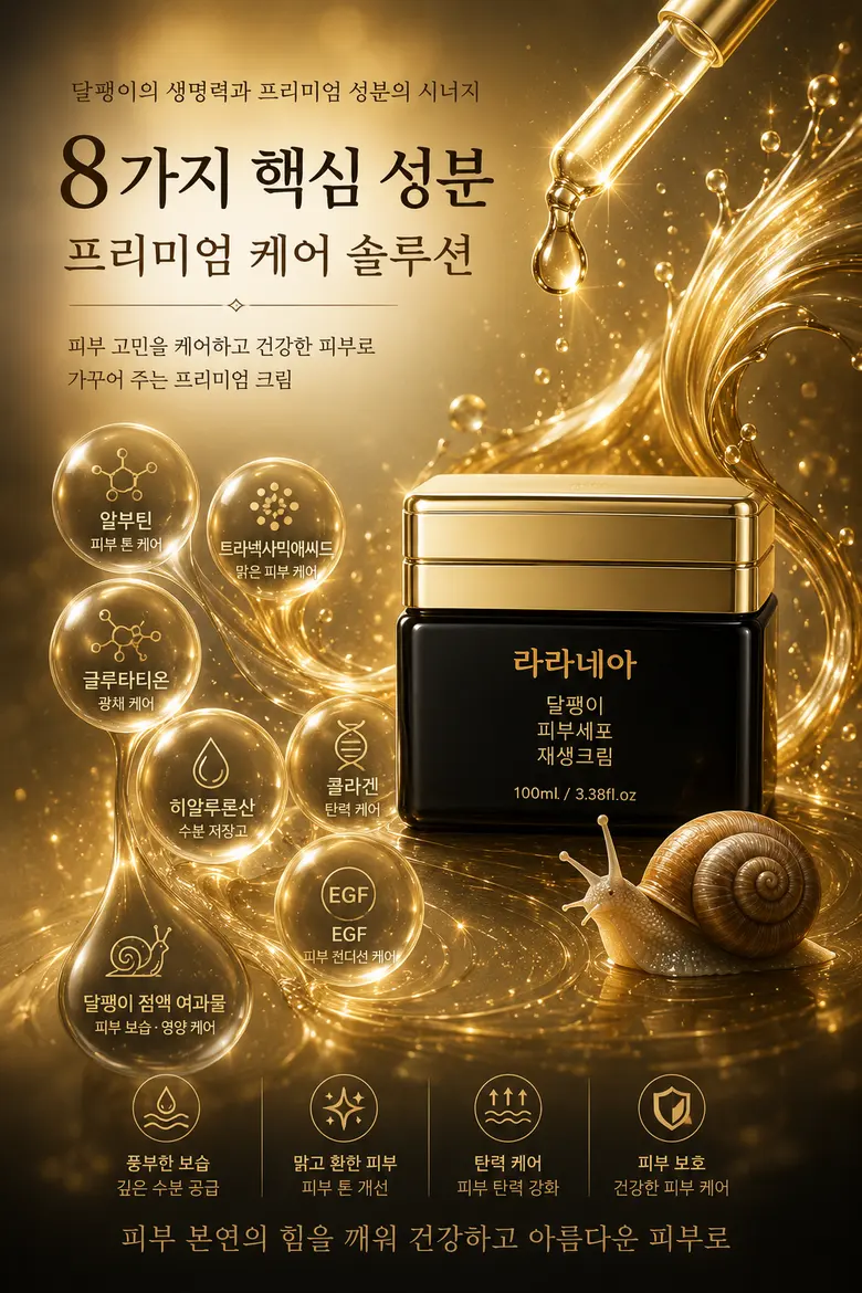 카리오스 달팽이크림 PDRN EGF 트라넥삼산 콜라겐 여성 고보습 영양크림 수분크림 Detail