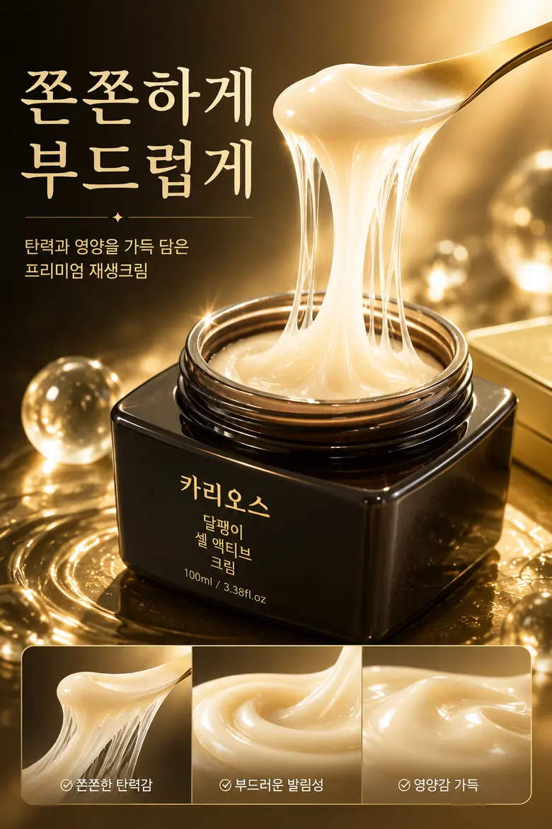 카리오스 달팽이크림 PDRN EGF 트라넥삼산 콜라겐 여성 고보습 영양크림 수분크림 Detail