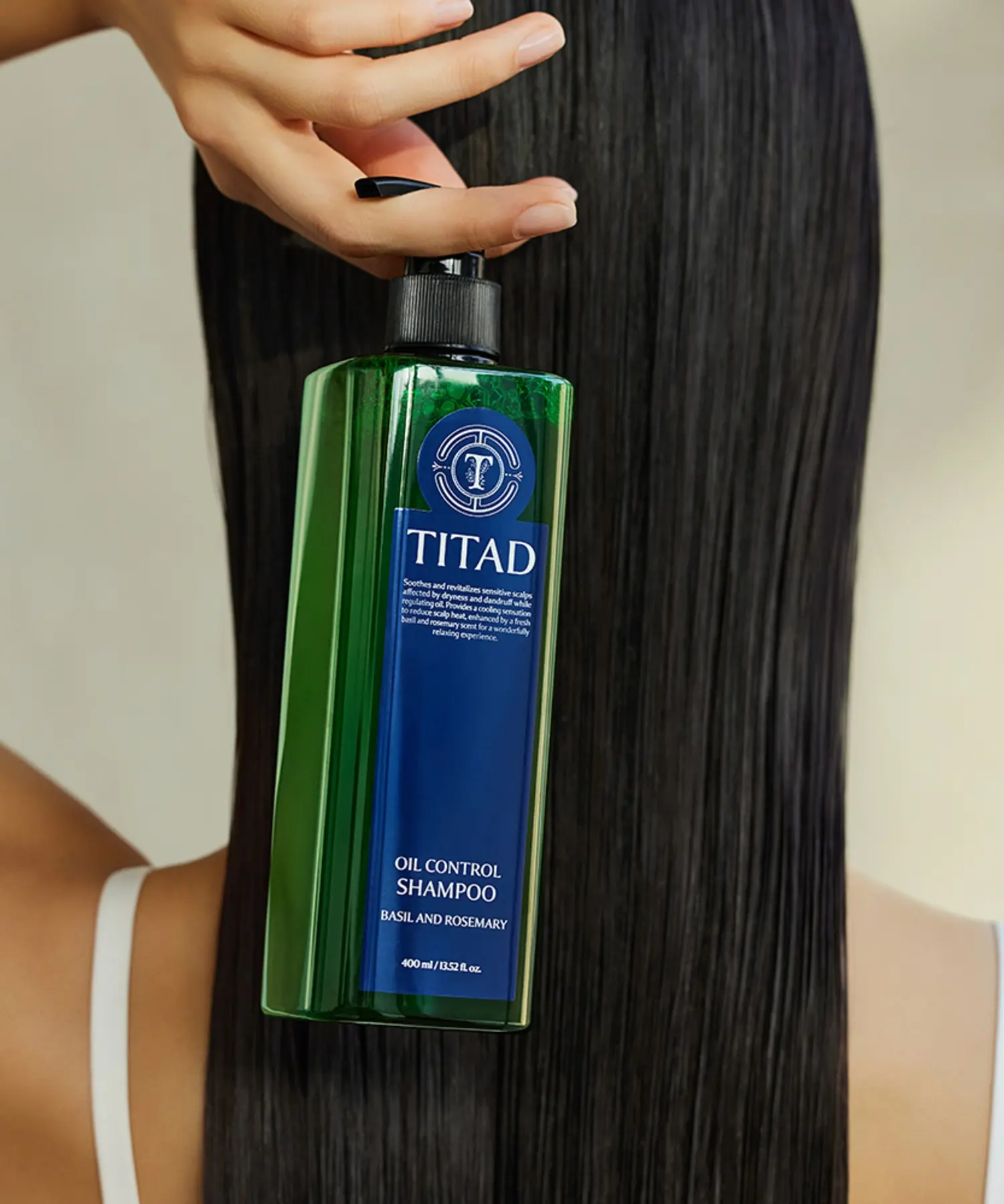 TITAD Oil Control Shampoo Basil and Rosemary 400 ml