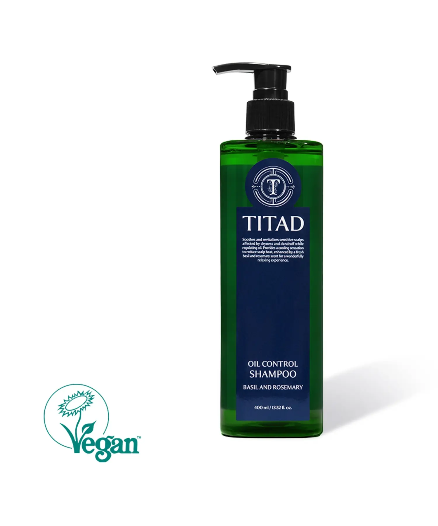 TITAD Oil Control Shampoo Basil and Rosemary 400 ml