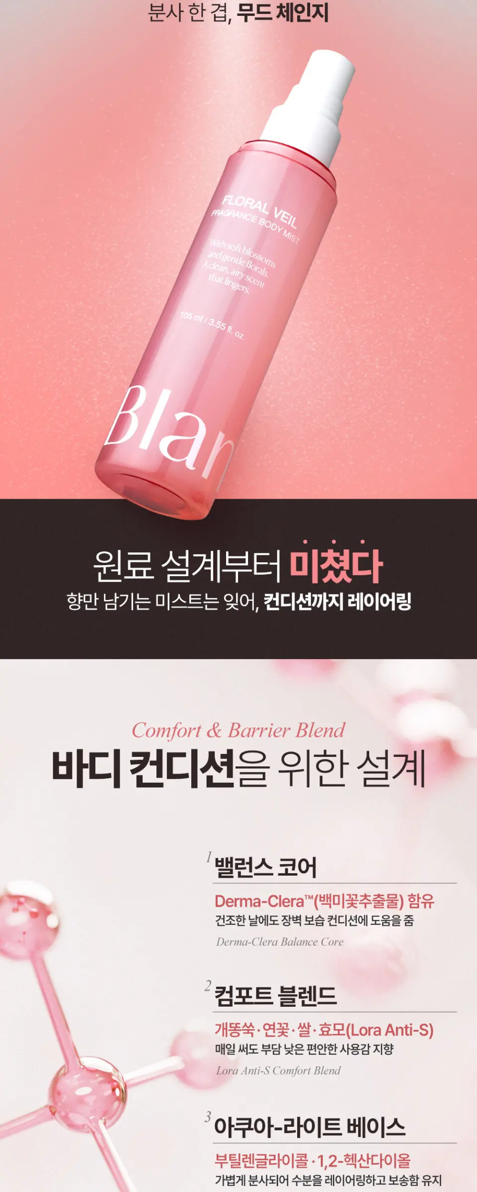 플로럴 베일 프라그란스 바디 미스트 Detail