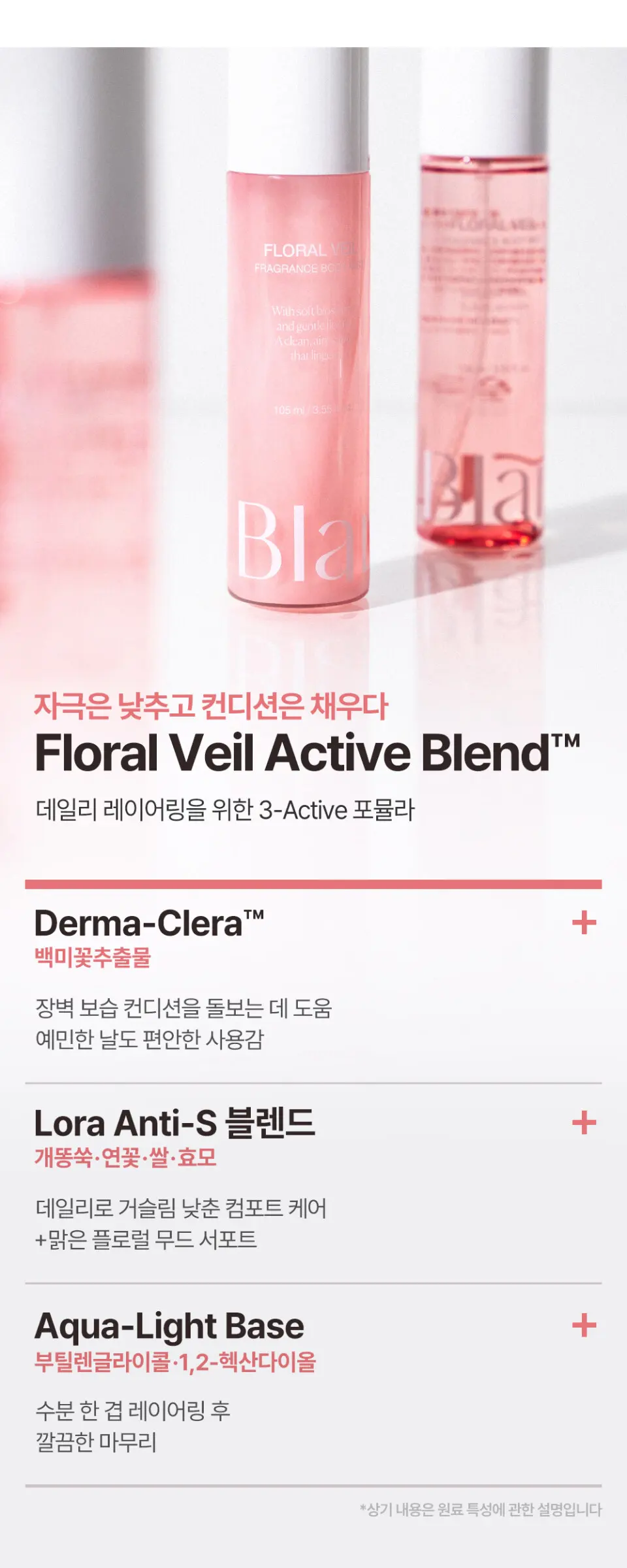 플로럴 베일 프라그란스 바디 미스트 Detail