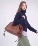 BADGIGI Margot String Bag Brown