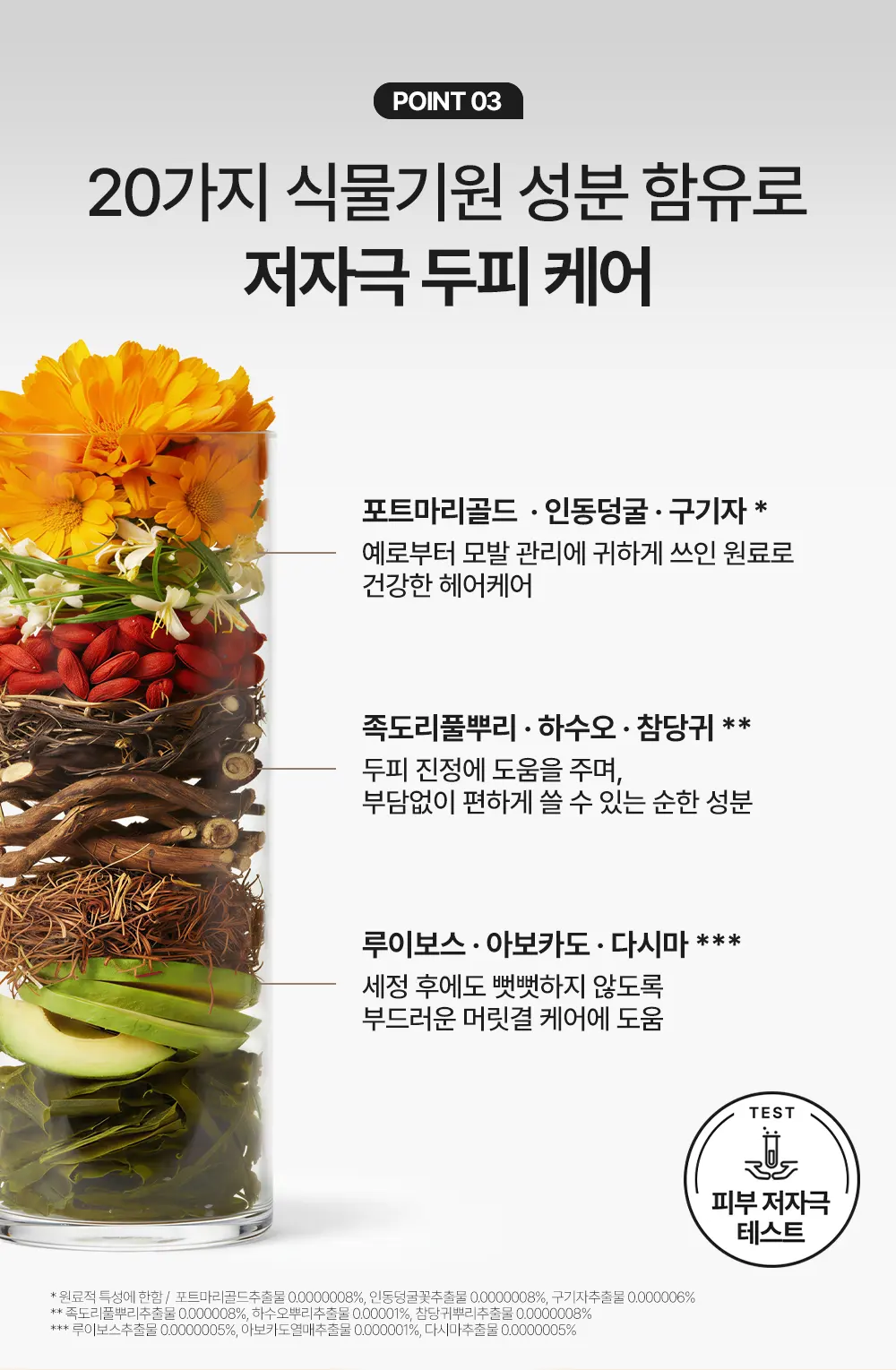 센트아우라 한지혜 맥주효모 약산성 원형 정수리 탈모 비듬 샴푸 500ml Detail