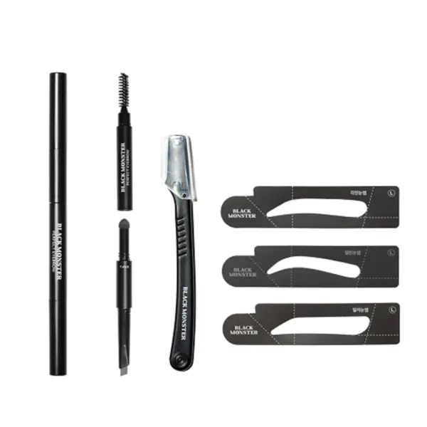 BLACK MONSTER All-in-One Perfect Eyebrow Kit (Natural Black)