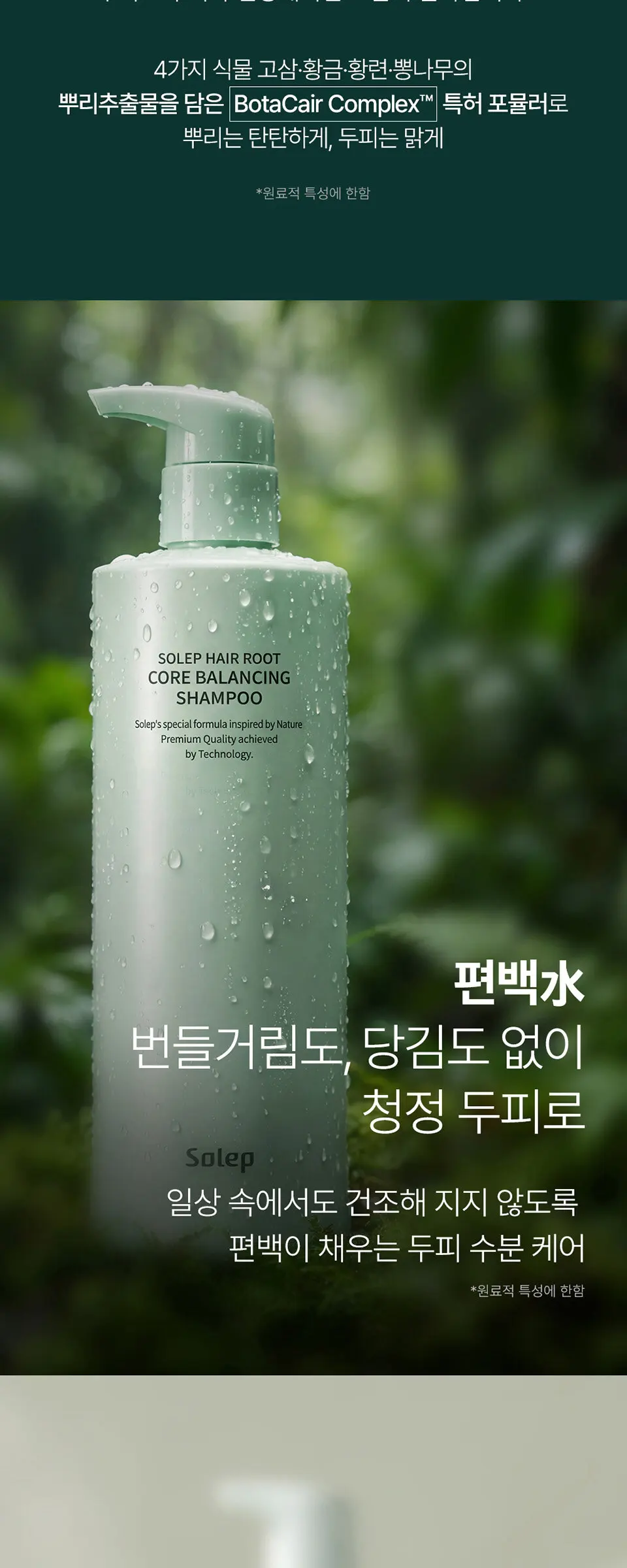 헤어루트 코어 밸런싱 샴푸 Detail
