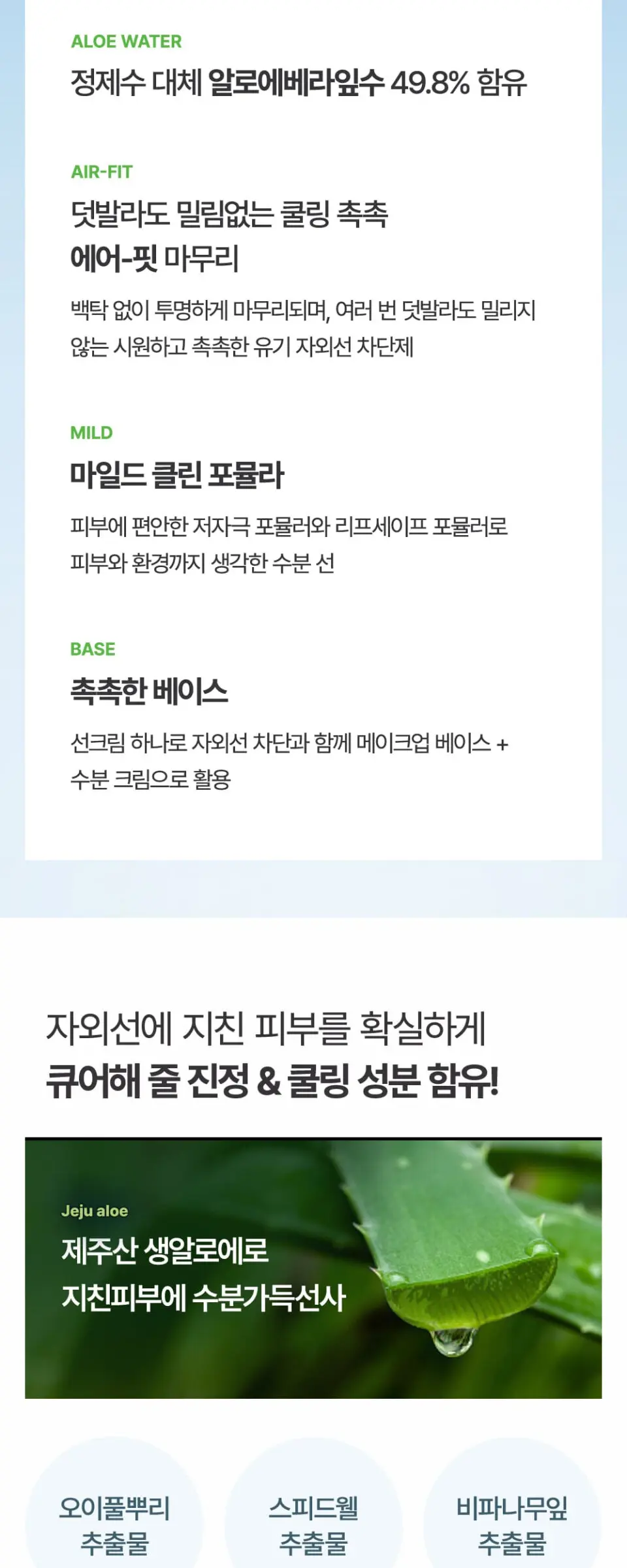 라센스 로에 큐어 워터 스플래쉬 쿨링 선크림 Detail