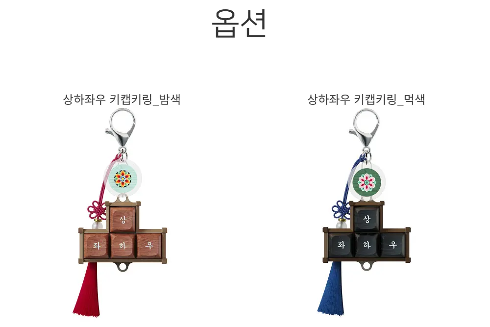 한국의 미 단청 키캡 키링 (단청, 고려청자) Detail