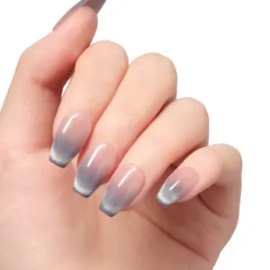 DASHING DIVA Magic Press Sable (Coffin) Nail Tips - MDA6F011CGA