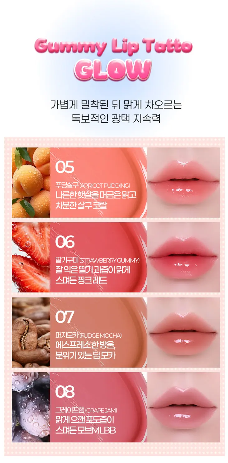 키보 구미 립 타투 Detail