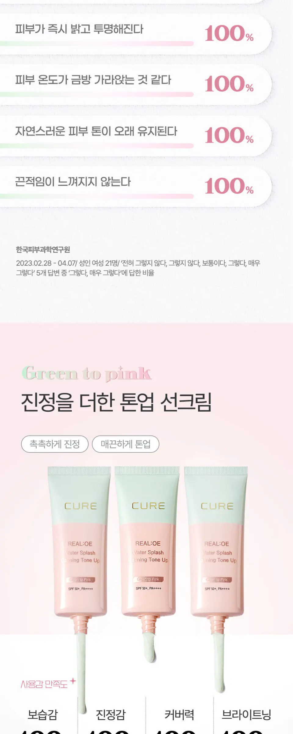 라센스 로에 큐어 리알로에 워터 스플래쉬 카밍 톤 업 Detail