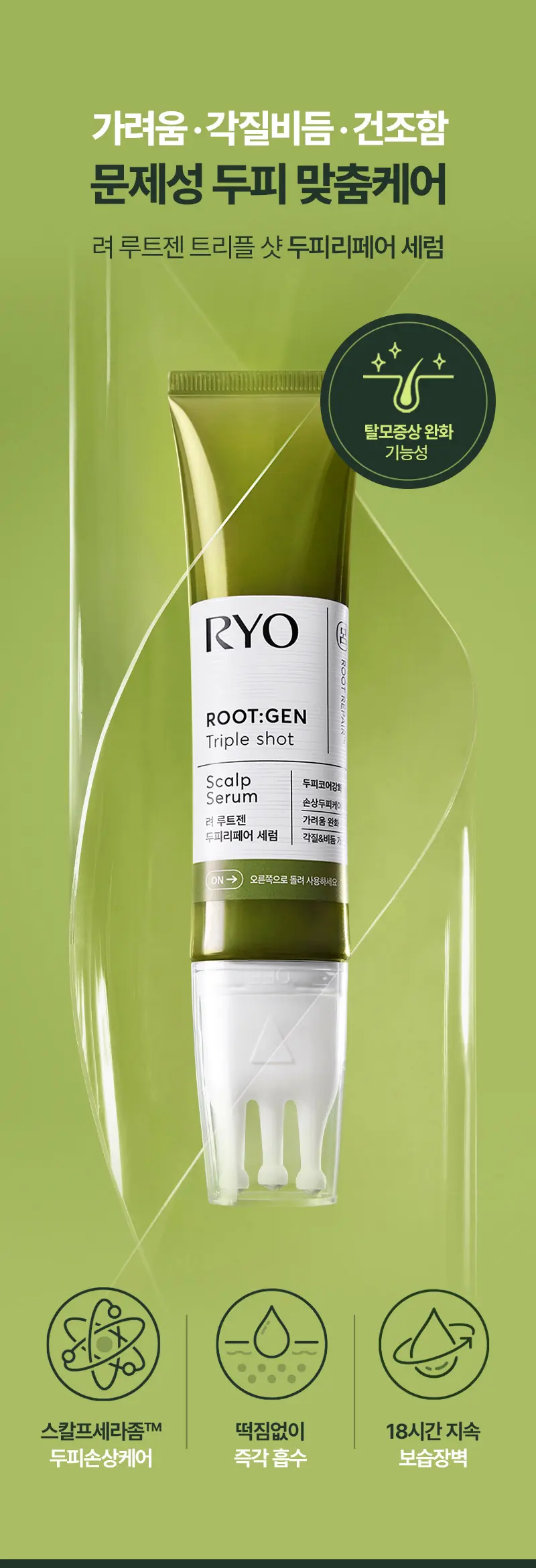RYO ROOT:GEN Triple shot Scalp Serum 60ml Detail
