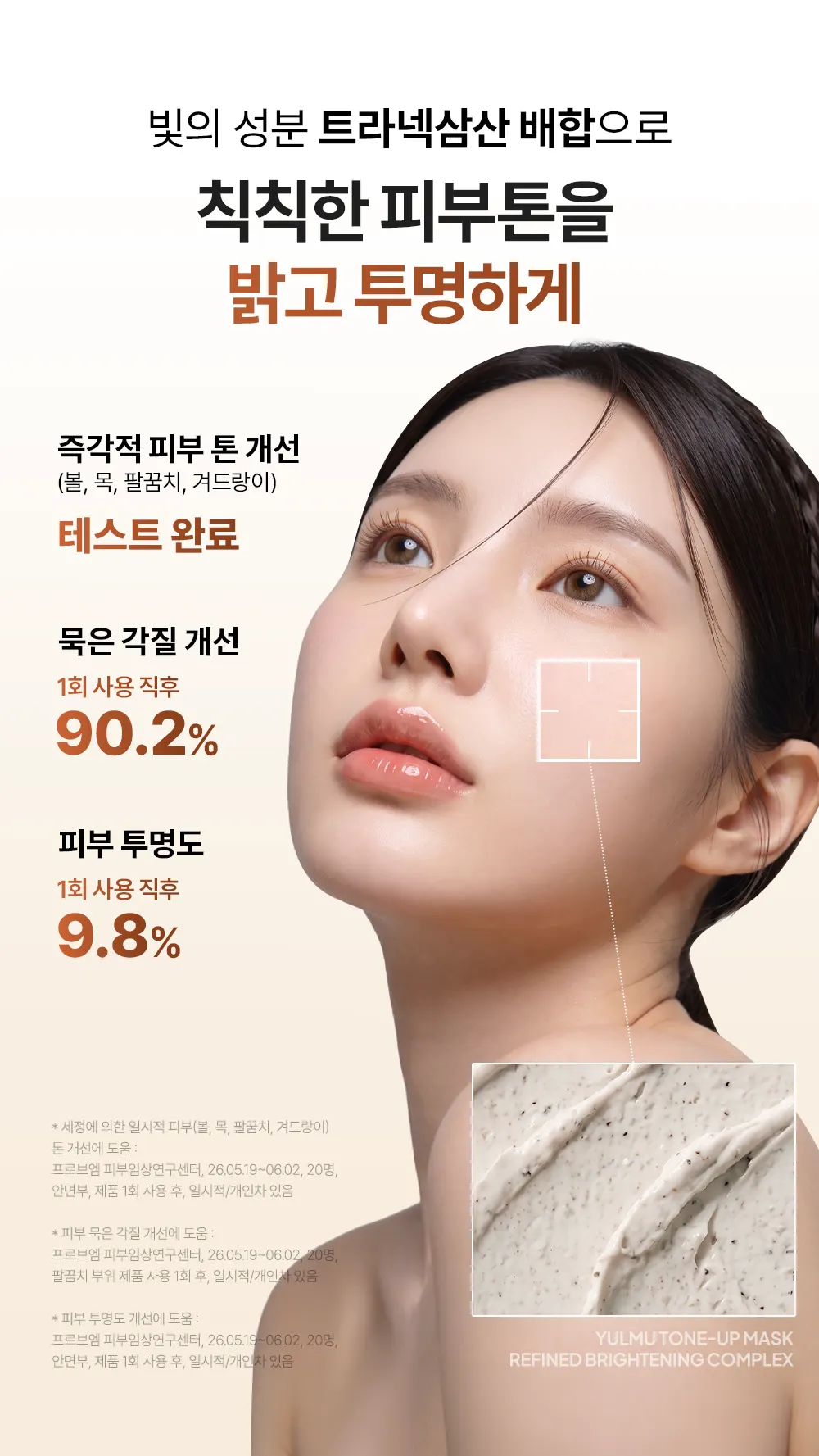율무 TXA 브라이트닝 워시오프 마스크 120g Detail