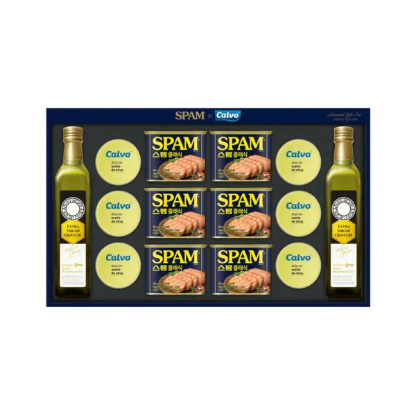 CJ CheilJedang SPAM X Calvo Olive Premium Set