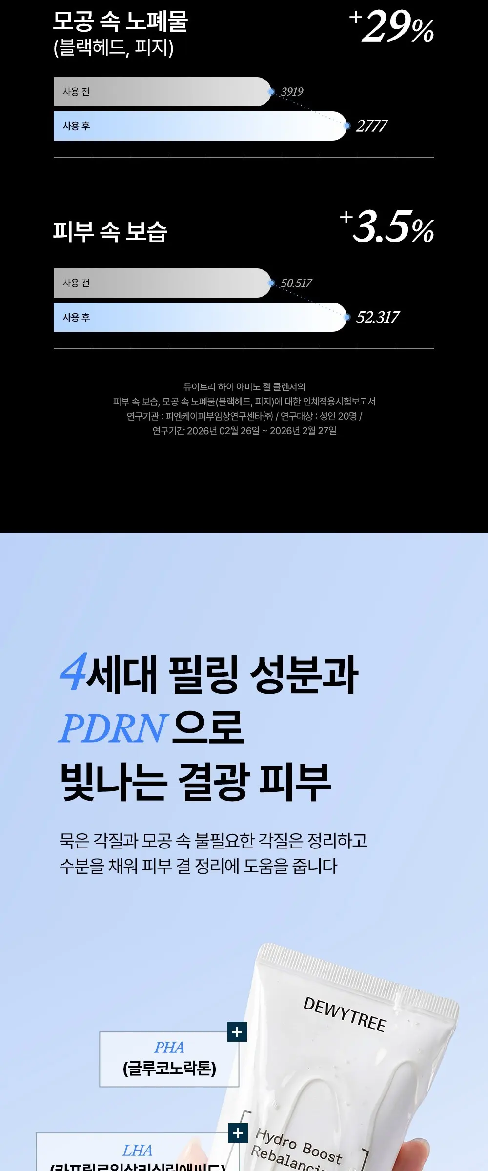 듀이트리 하이 아미노 올 수분 젤 클렌저, 1개, 180ml Detail
