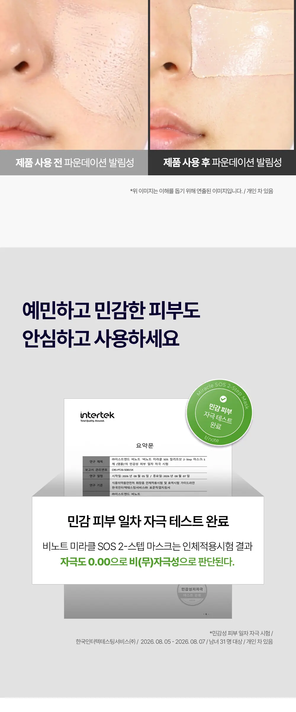 [10회분] 미라클 SOS 2-STEP 마스크 Detail