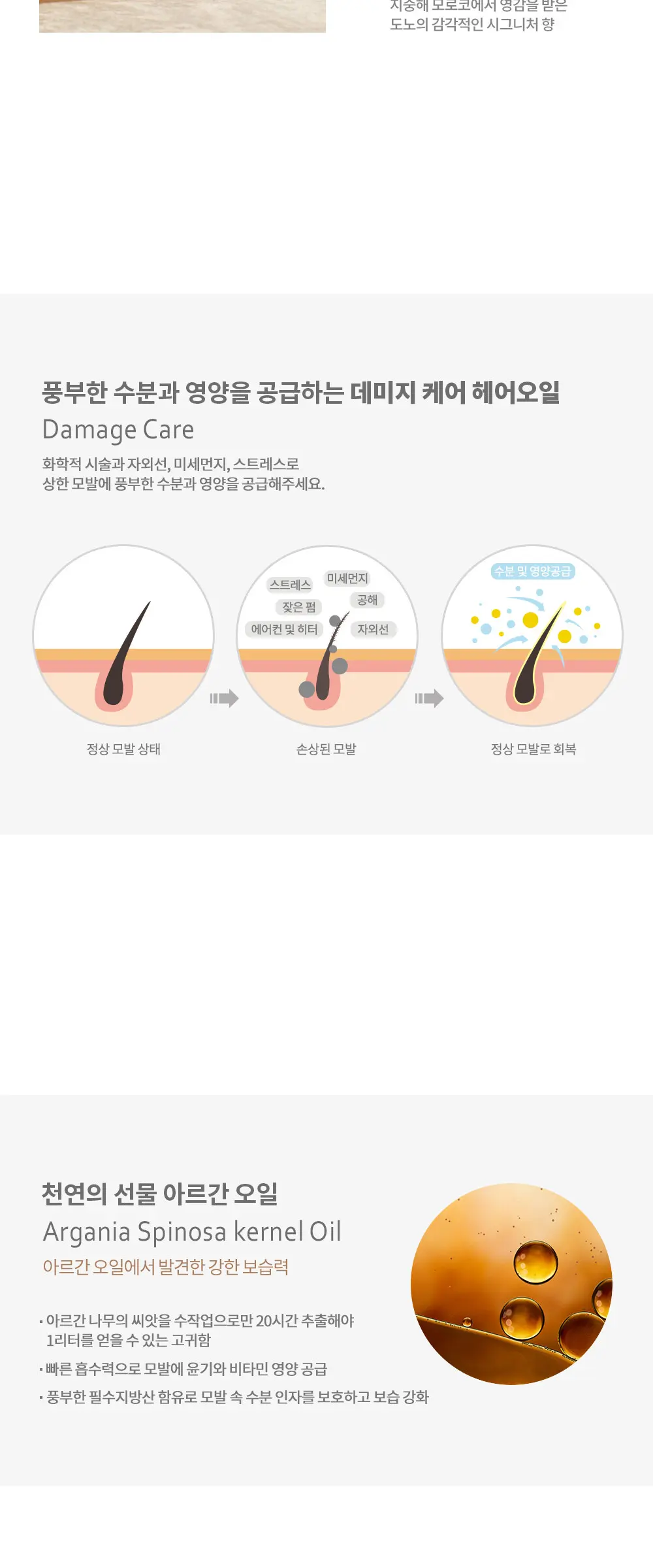 도노 리페어 헤어 오일 100ml Detail