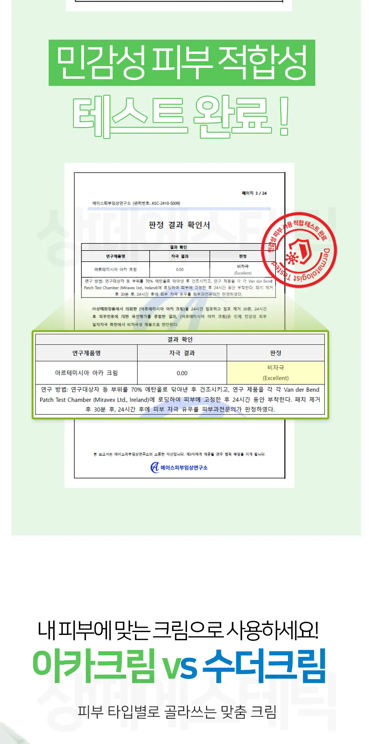 아르테미시아 아카 크림 150g Detail