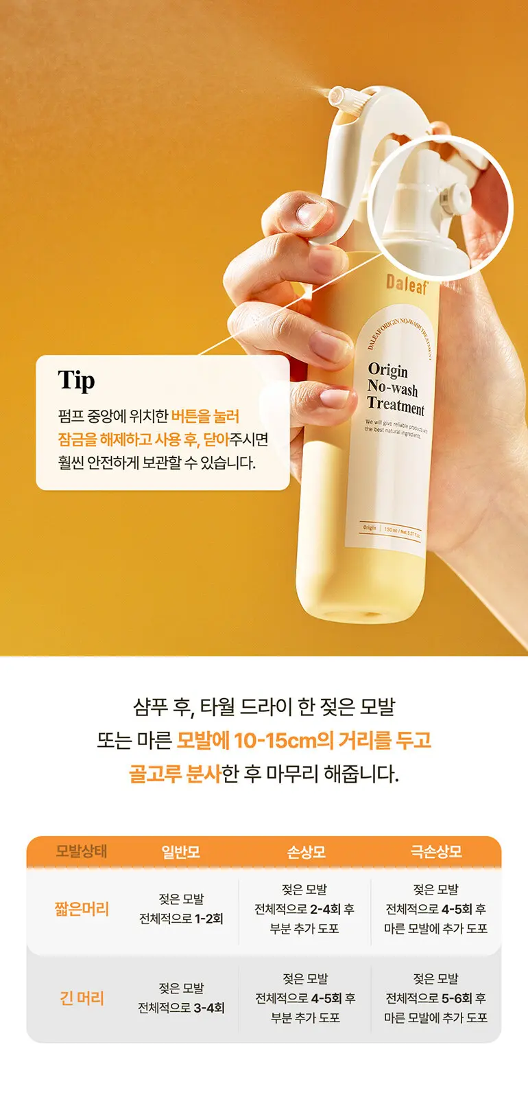 오리진 리페어 노워시 트리트먼트 150ml Detail