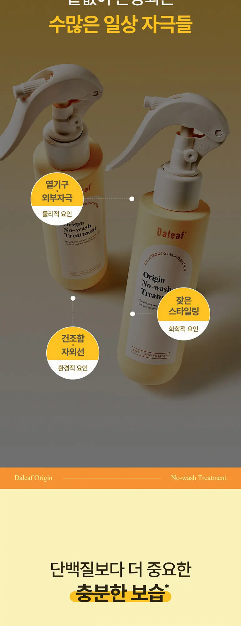 오리진 리페어 노워시 트리트먼트 150ml Detail