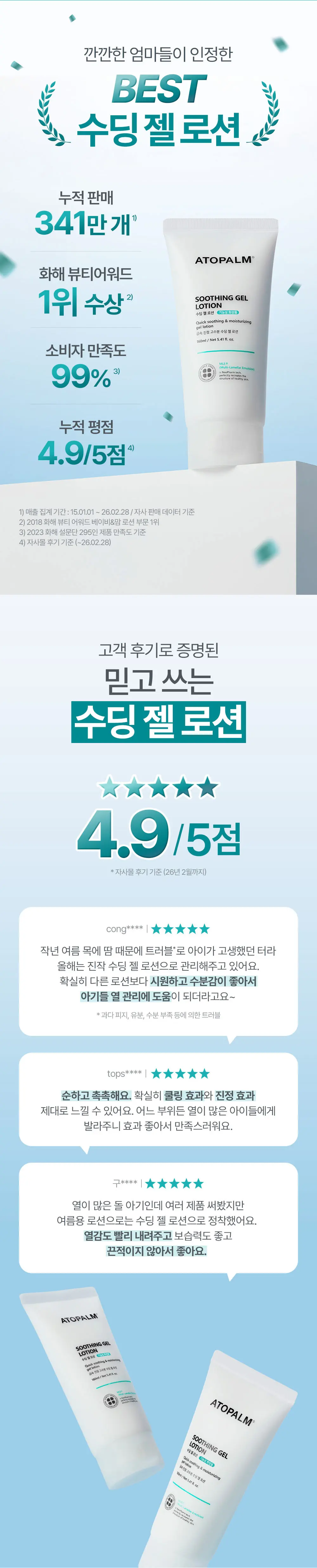 수딩 젤 로션 160ML Detail