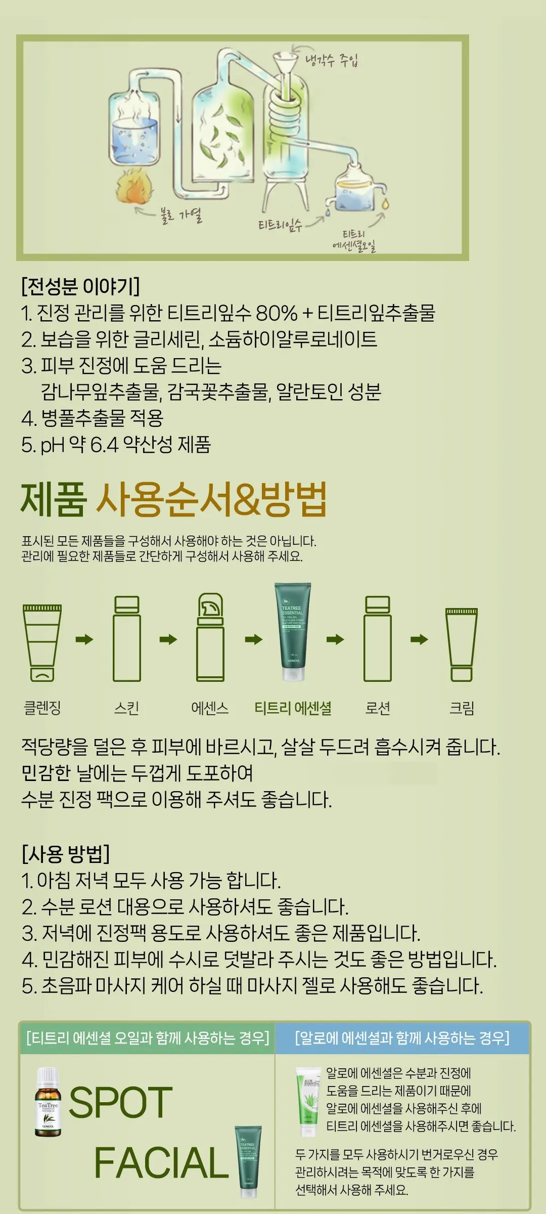 시드물 티트리 에센셜 젤, 165ml, 1개 Detail