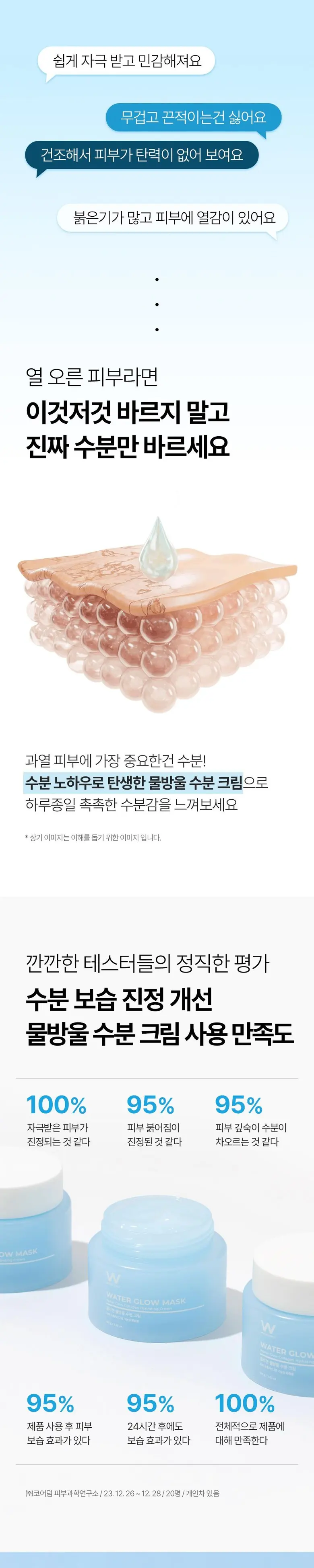 원진이펙트 수분 보습 물방울 크림 콜라겐 히알루론산 100ml Detail