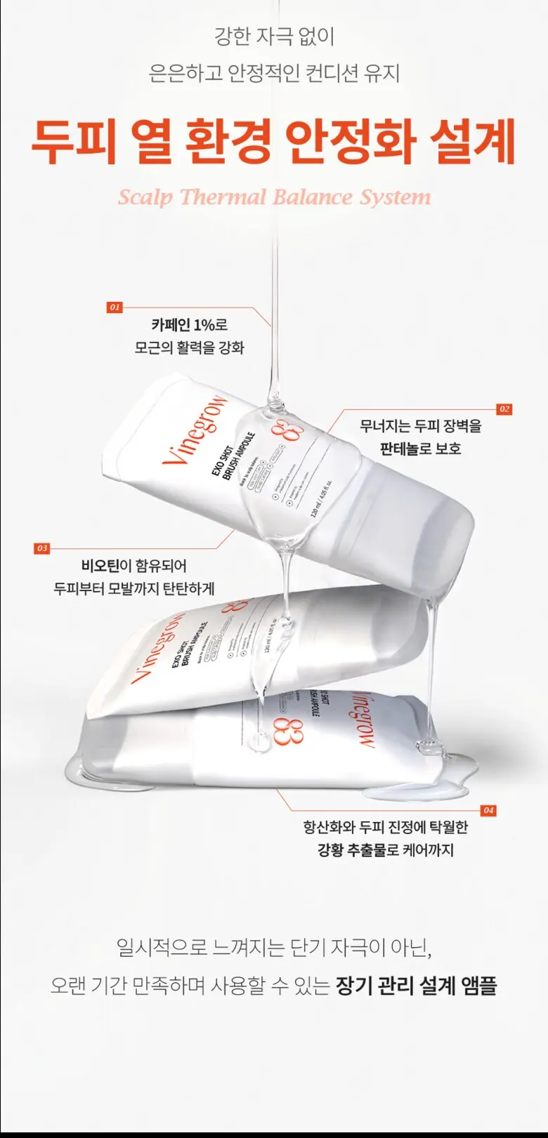 바인그로우 엑소샷 두피 탈모 앰플, 2개, 120ml Detail