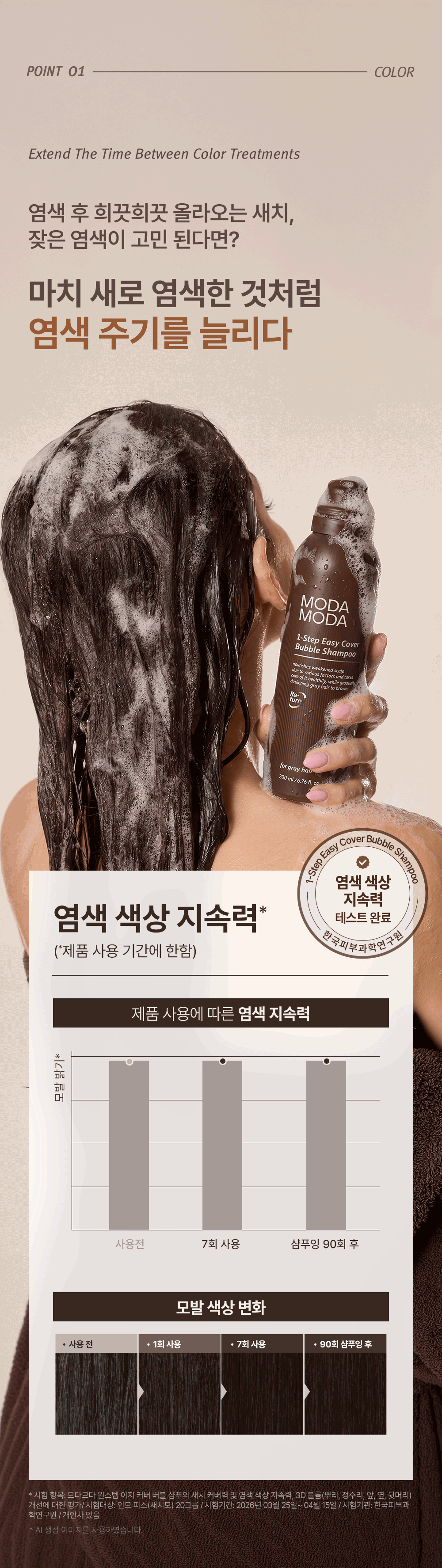 원스텝 이지 커버 버블 샴푸 200g x 1개 Detail